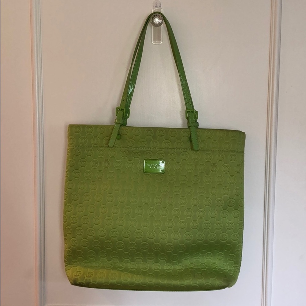 Michael Kors green tote